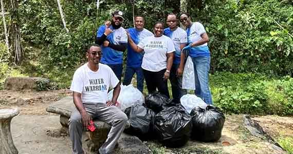 TEAM AARP CONDUCTS WORLD WATER DAY  CLEAN-UP